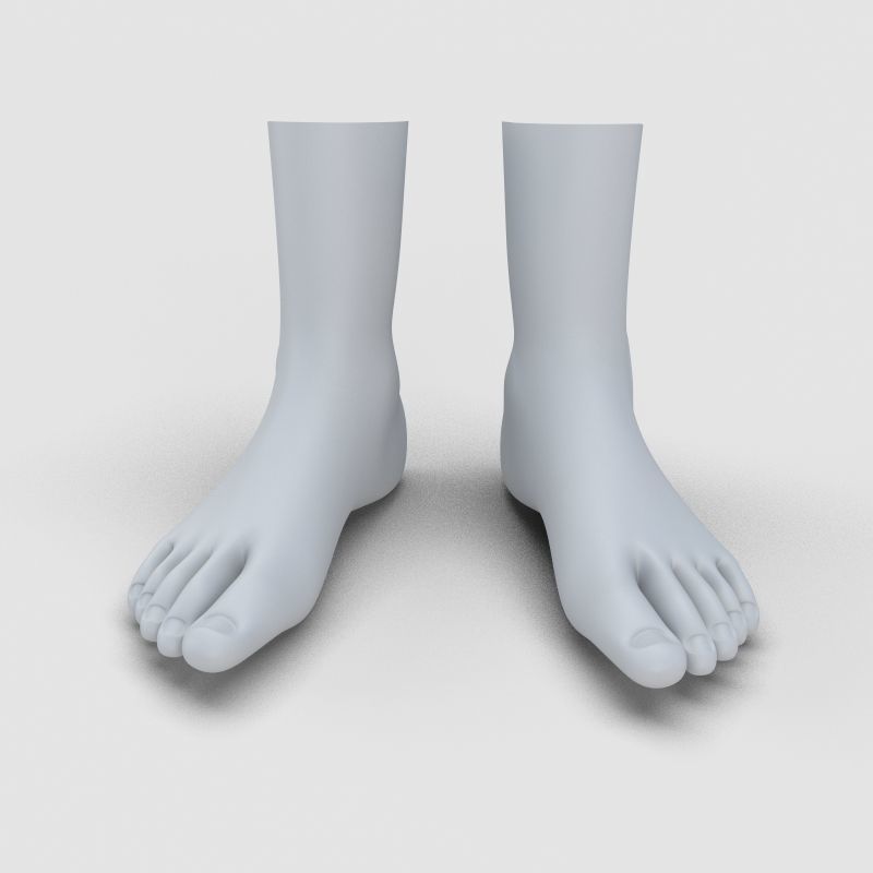  Man Feet 3D model_1