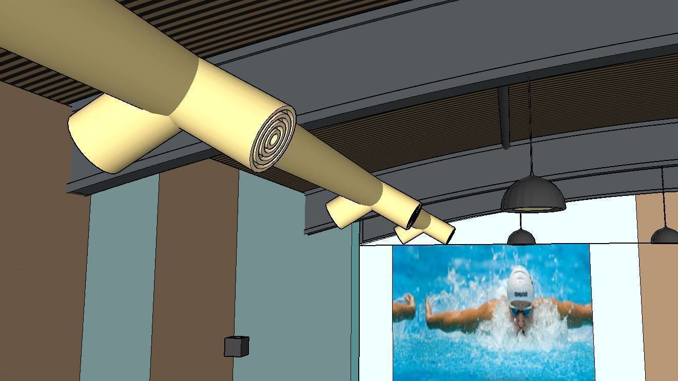 INDOOR SWIMMING POOL Low-poly 3D model_29