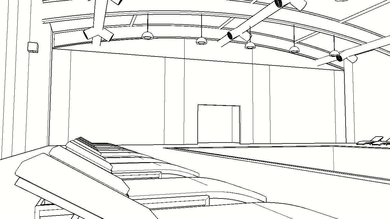 INDOOR SWIMMING POOL Low-poly 3D model_36