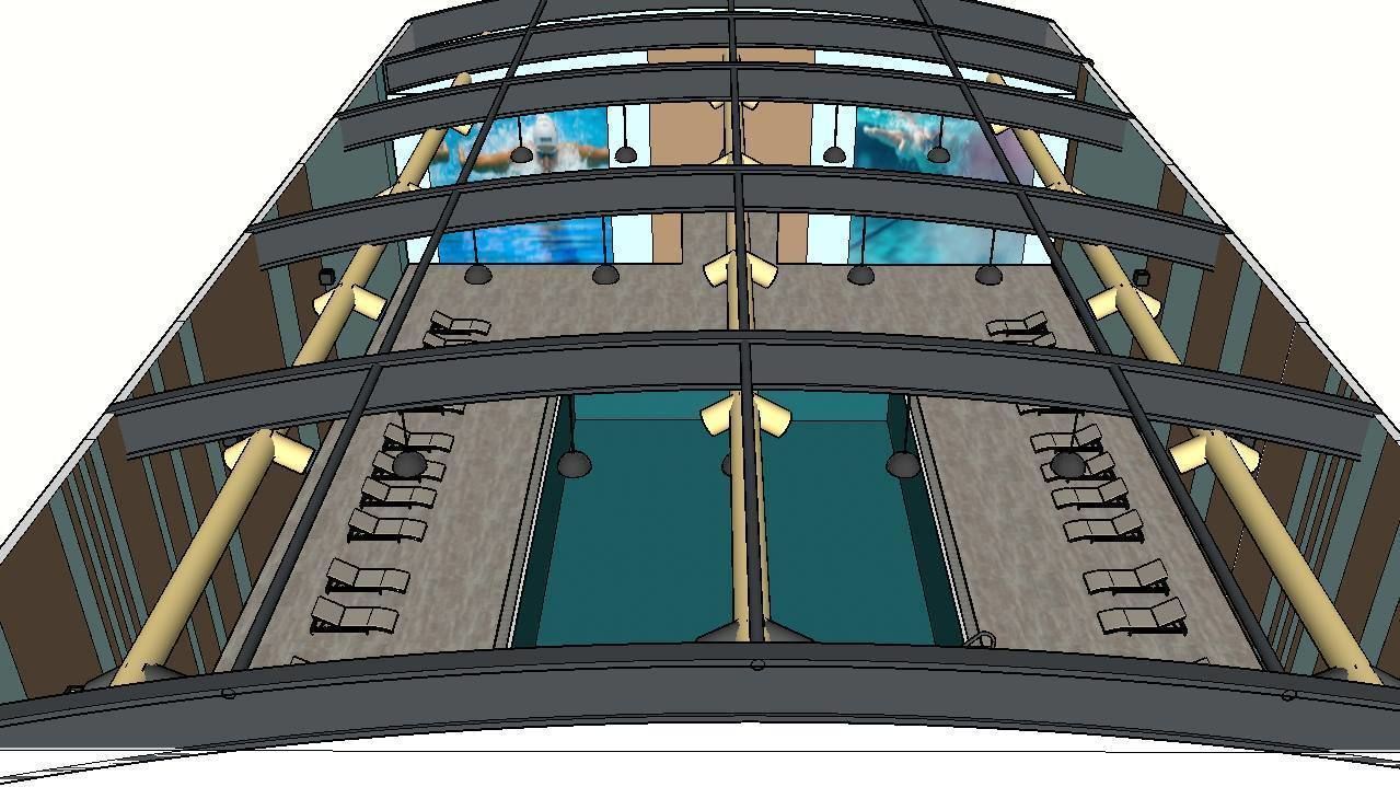 INDOOR SWIMMING POOL Low-poly 3D model_27