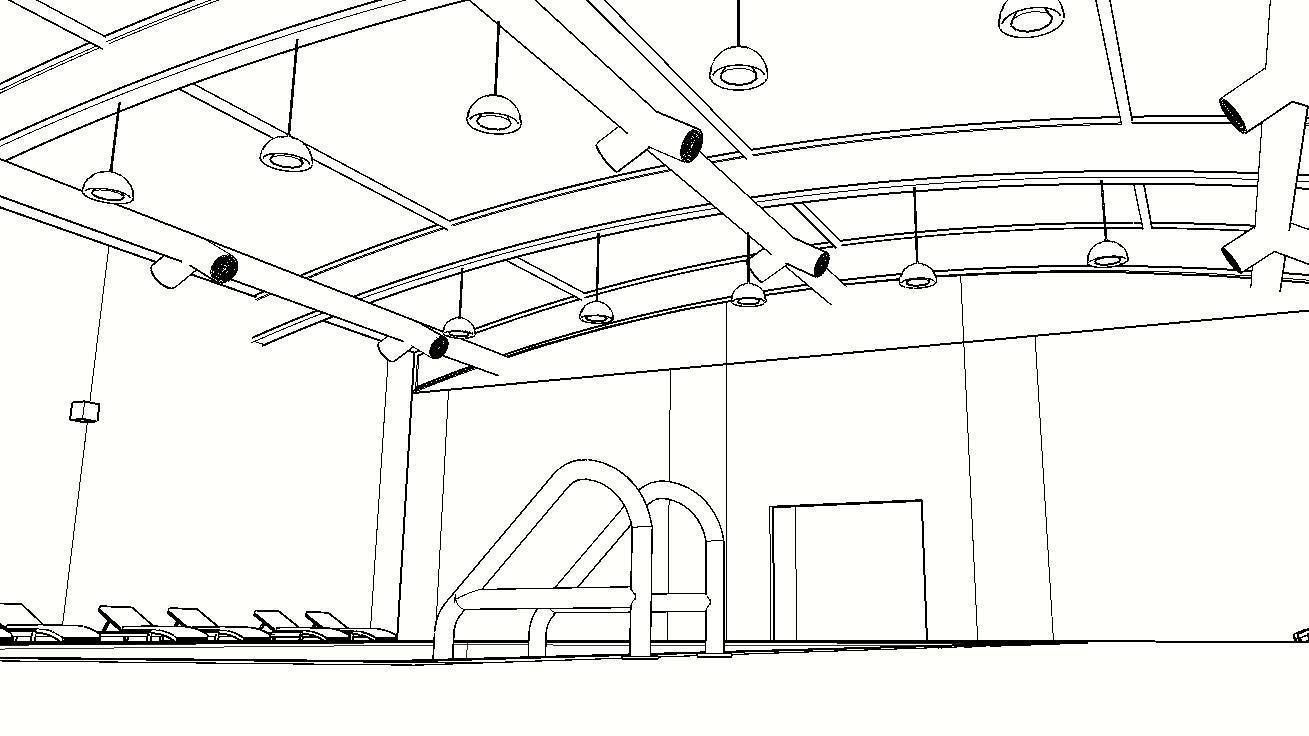 INDOOR SWIMMING POOL Low-poly 3D model_38