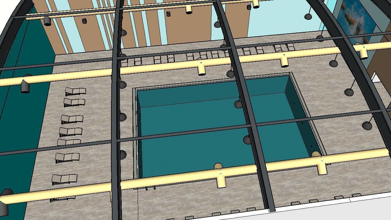 INDOOR SWIMMING POOL Low-poly 3D model_26