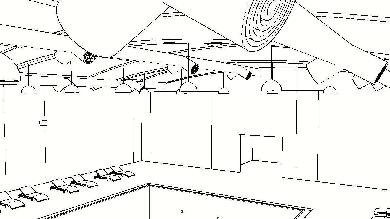 INDOOR SWIMMING POOL Low-poly 3D model_39