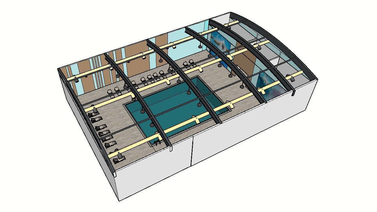 INDOOR SWIMMING POOL Low-poly 3D model_25