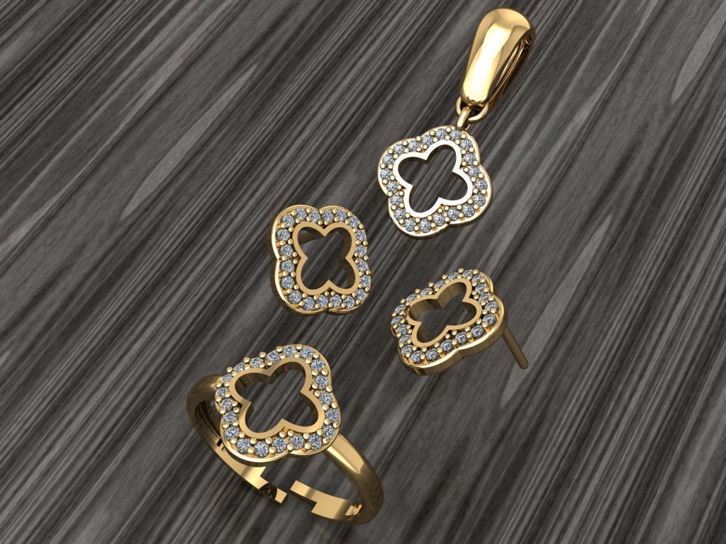 A09- Diamond set 3D print model_1