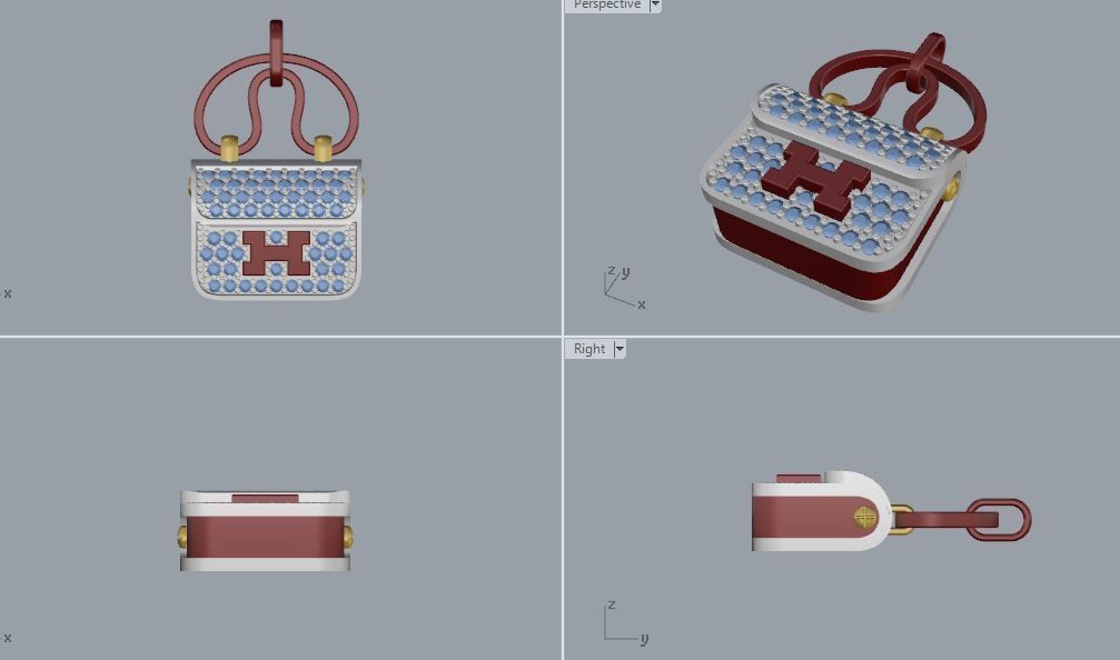 Hermes Pendant 01 3D print model_7