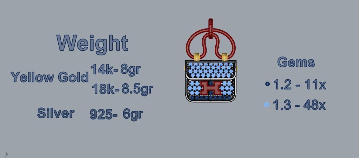 Hermes Pendant 01 3D print model_3