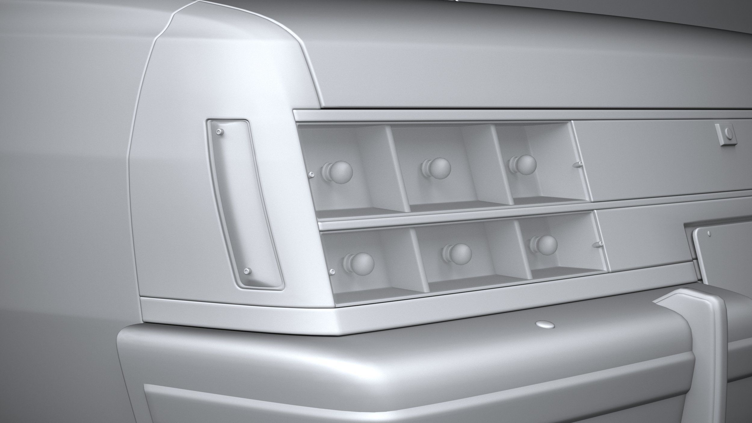 Generic American Classic sedan 1970 3D model_17