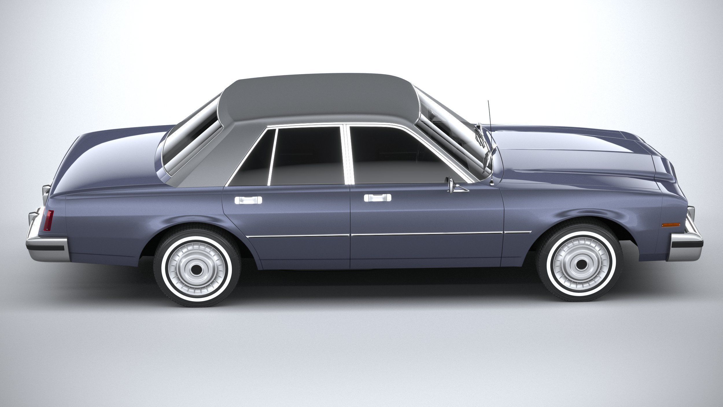 Generic American Classic sedan 1970 3D model_13
