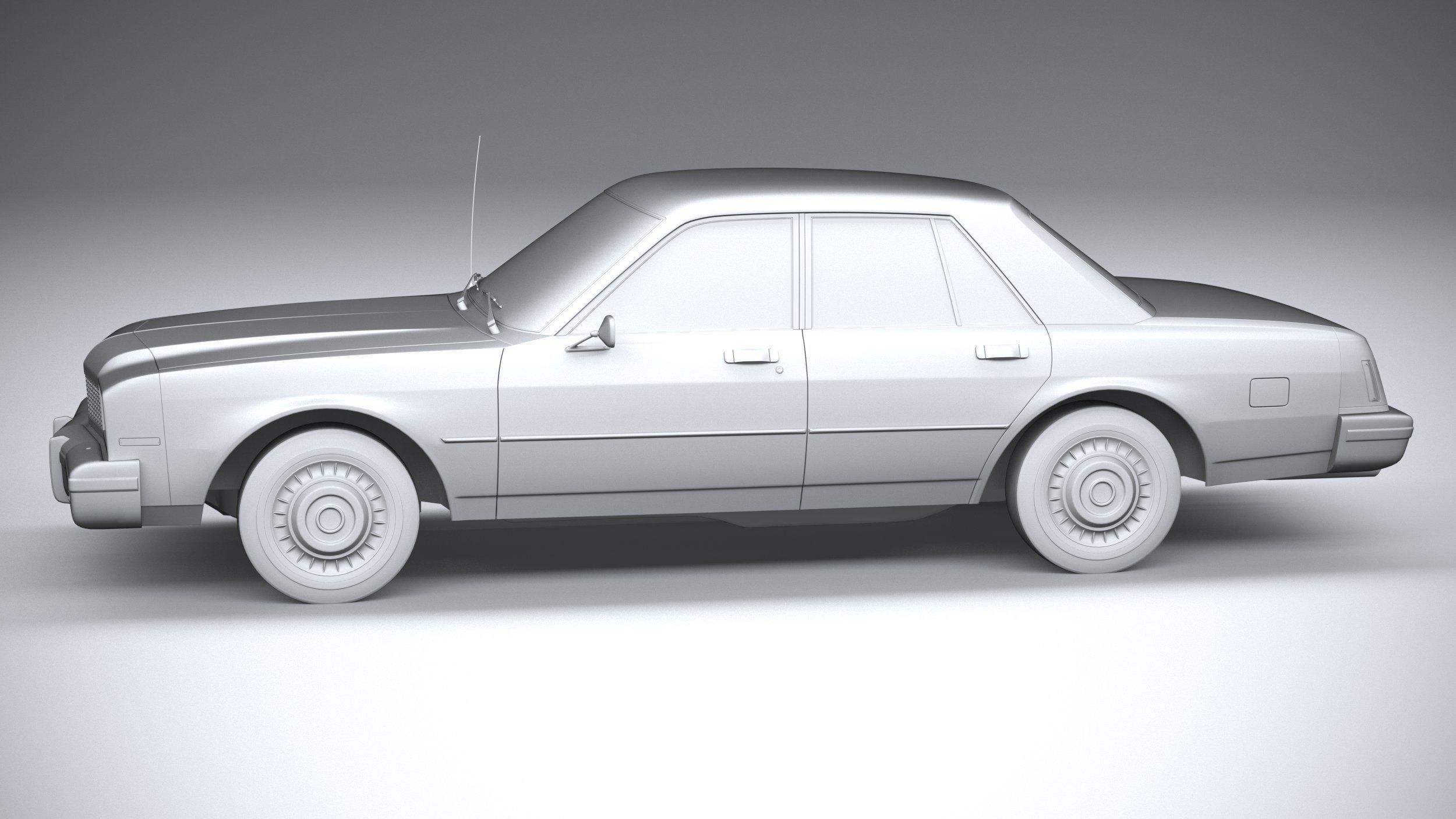 Generic American Classic sedan 1970 3D model_18