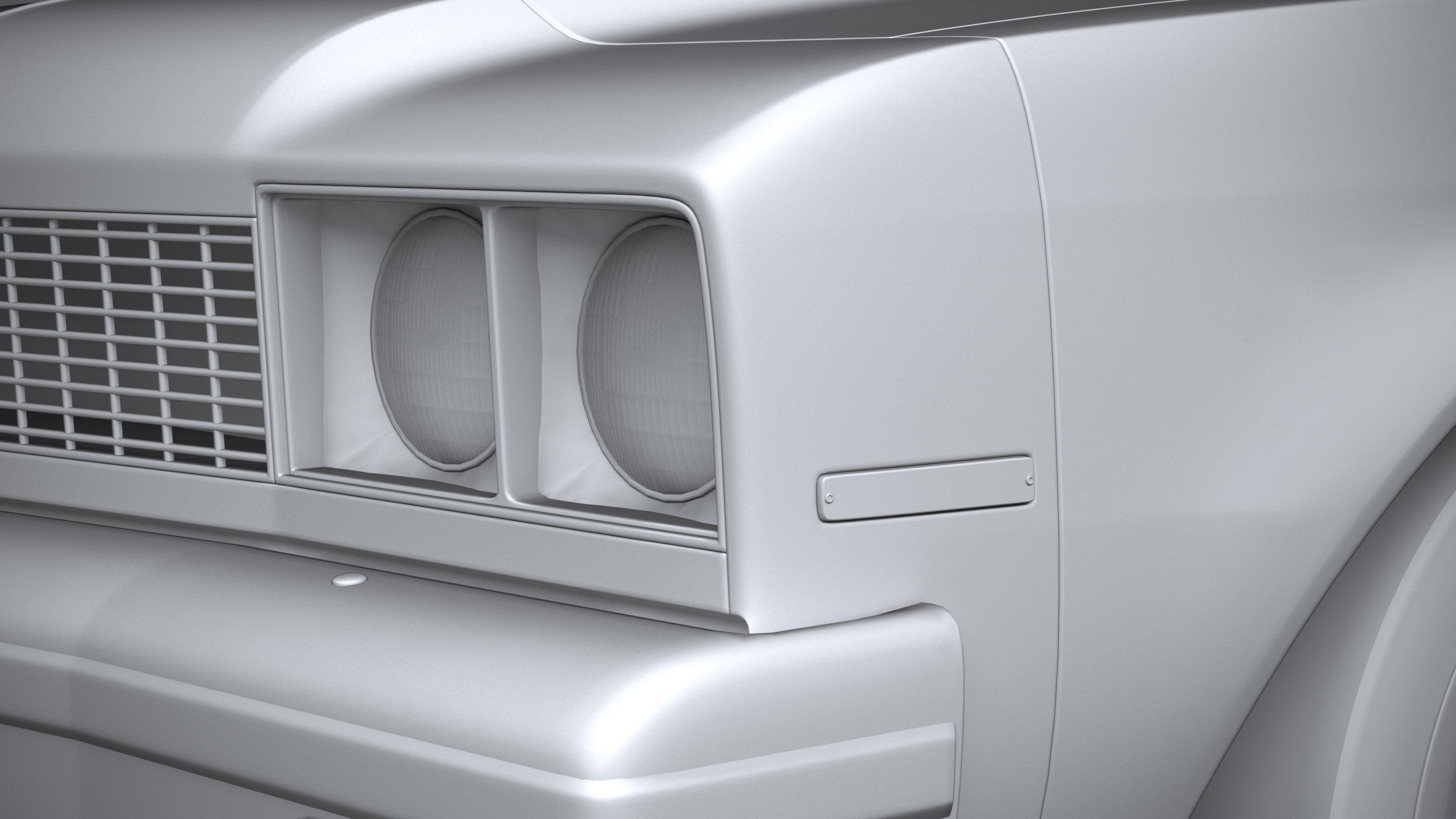 Generic American Classic sedan 1970 3D model_20