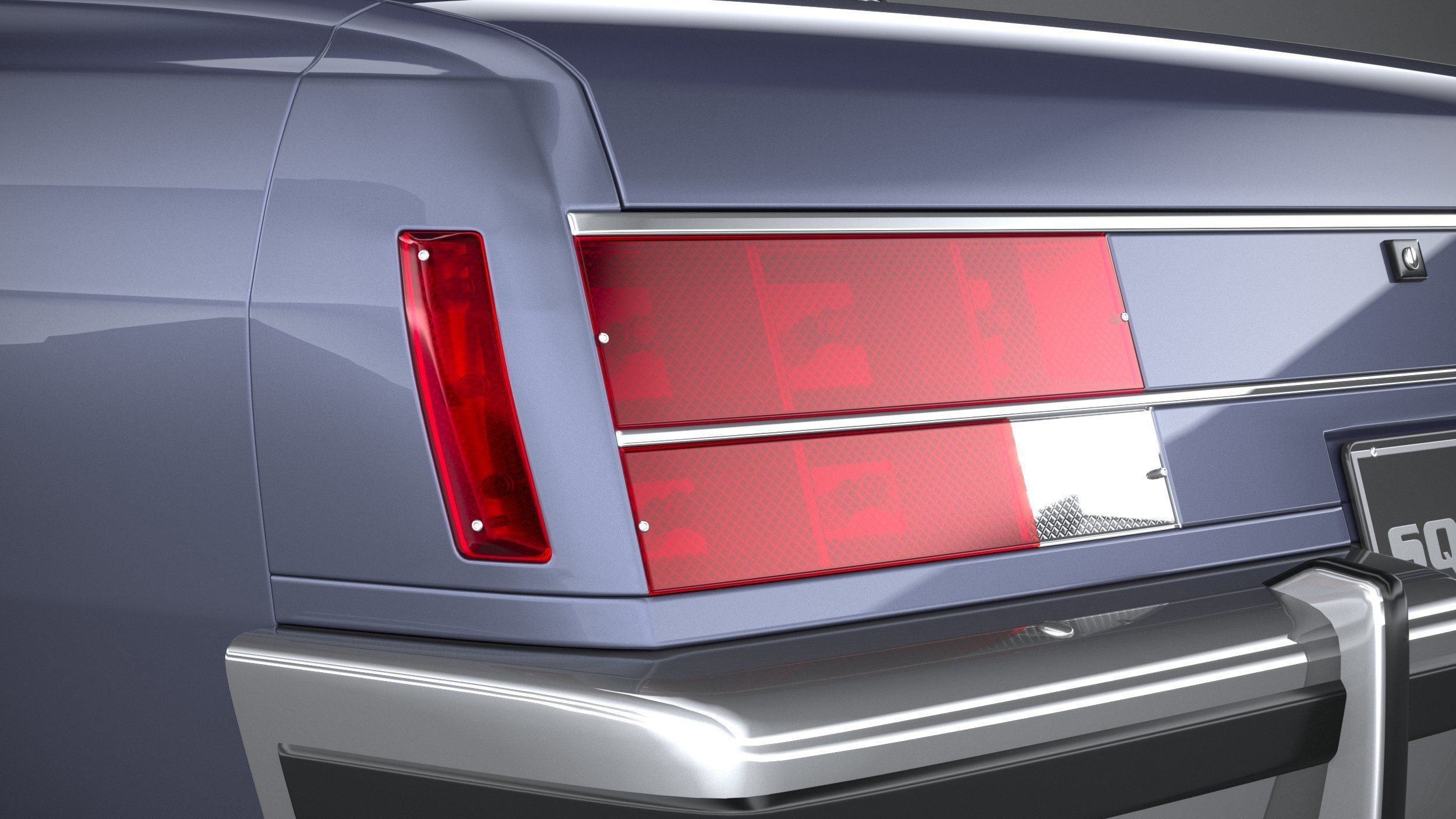Generic American Classic sedan 1970 3D model_14