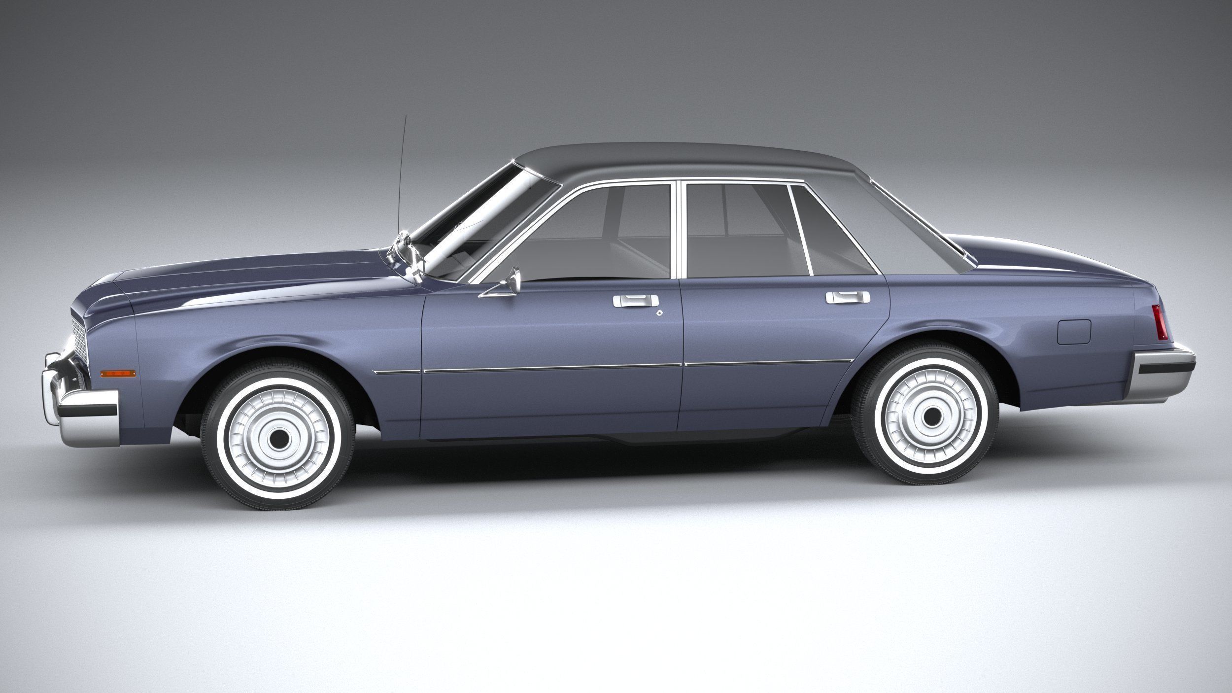 Generic American Classic sedan 1970 3D model_8