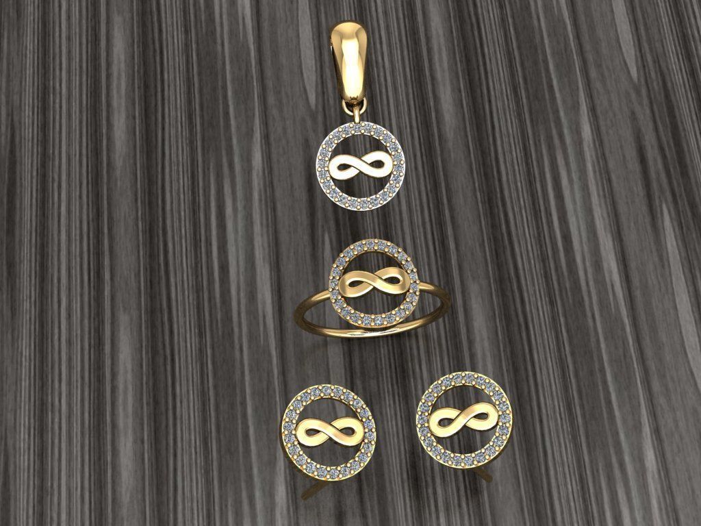 A22- Diamond set 3D print model_4