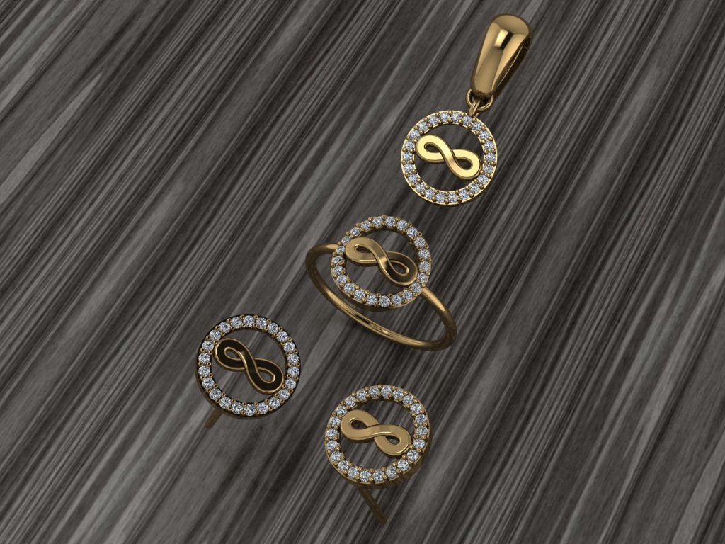 A22- Diamond set 3D print model_1