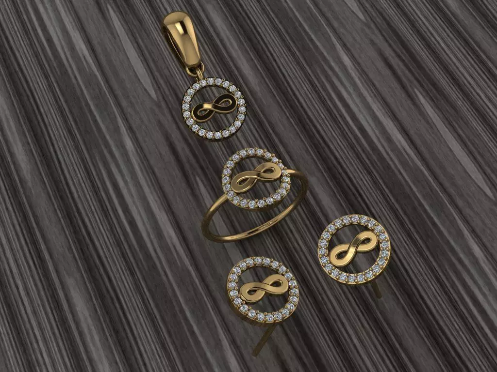 A22- Diamond set 3D print model_0