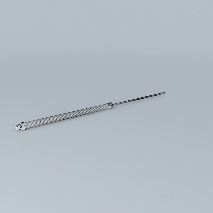 ISO 6432 cylinder diameter 25 mm. Free 3D model_4