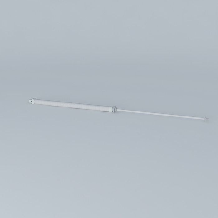 ISO 6432 cylinder diameter 25 mm. Free 3D model_1