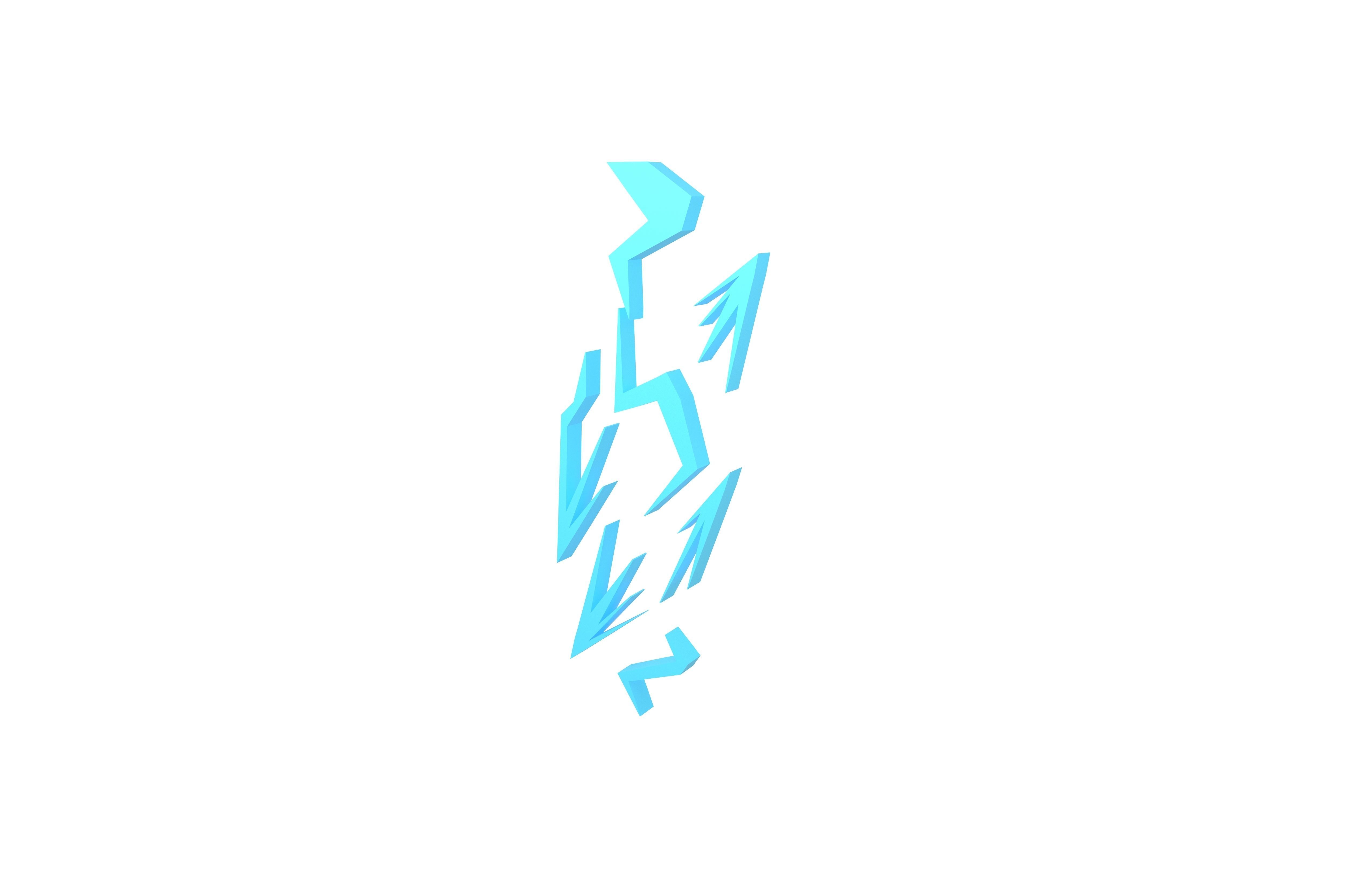 Lightning Emblem v5 003 Low-poly 3D model_2