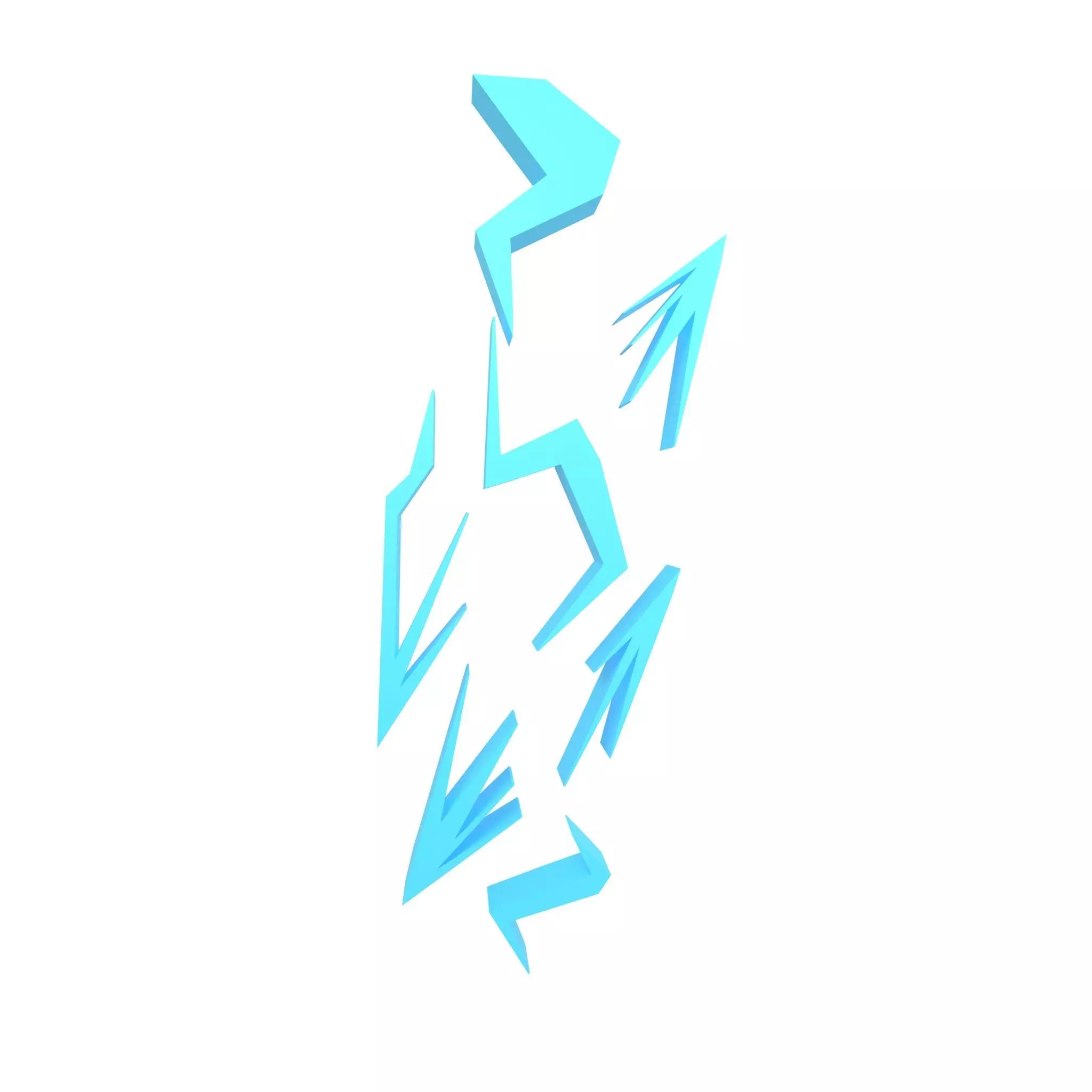 Lightning Emblem v5 003 Low-poly 3D model_0