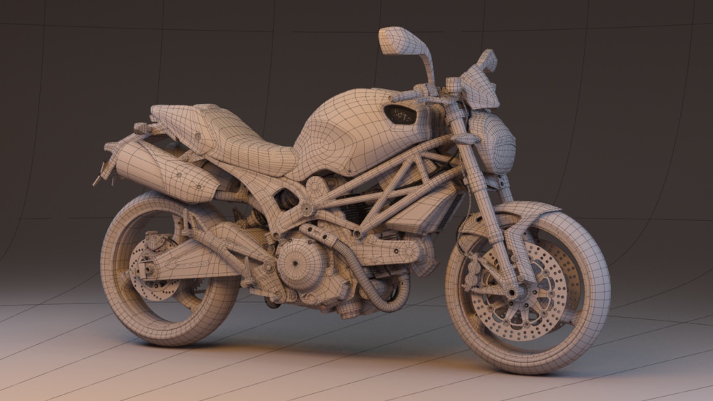 2010 - Ducati Monster 696 3D model_1