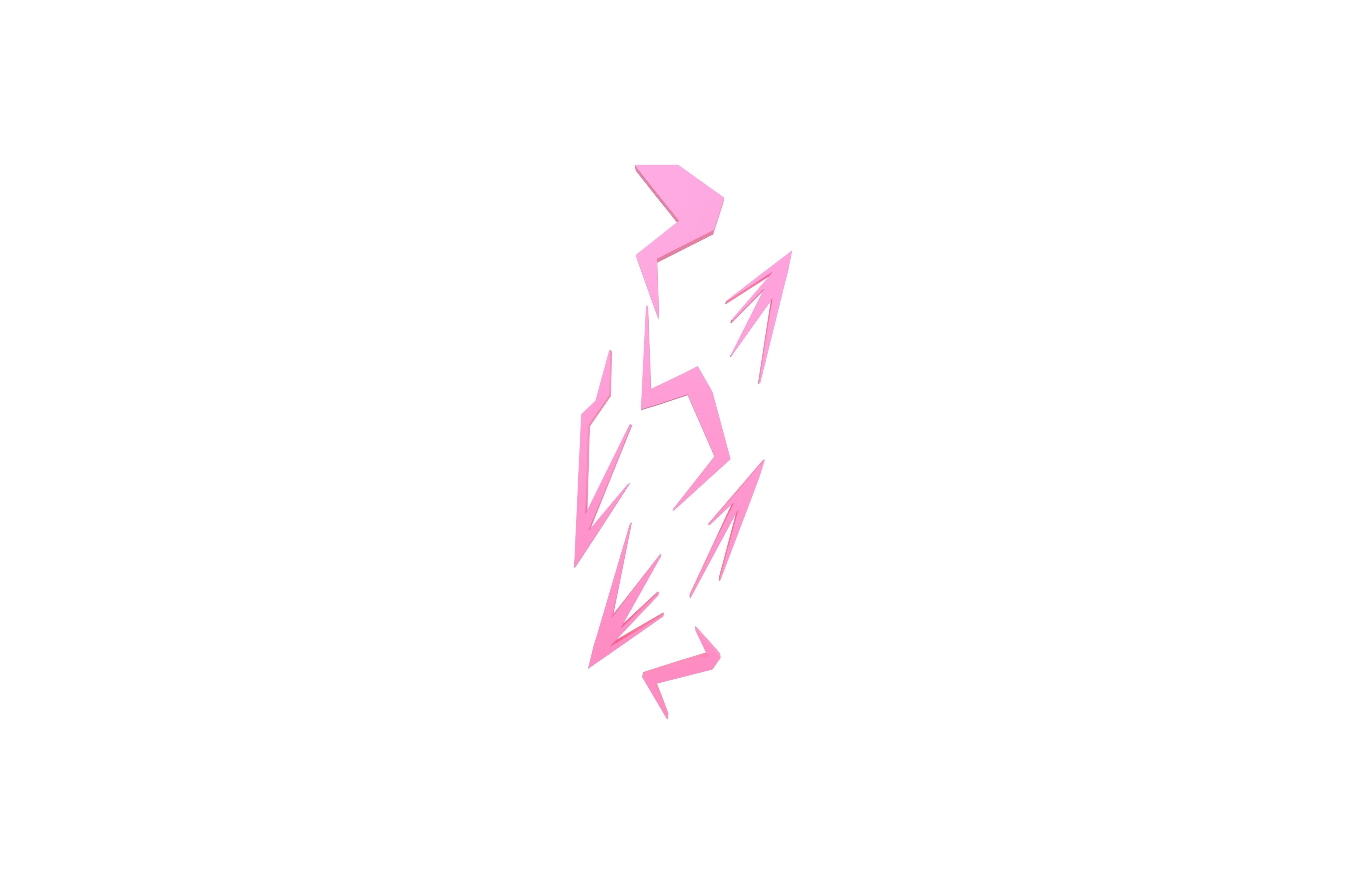 Lightning Emblem v5 006 Low-poly 3D model_2