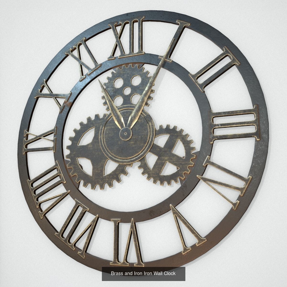 Clocks clock with roman numerals 3D Model Collection_9