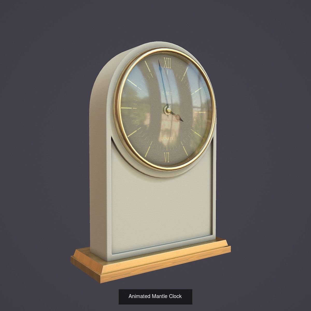 Clocks clock with roman numerals 3D Model Collection_13