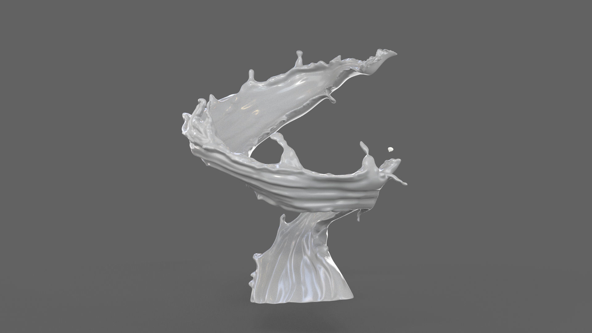 3D Milk Splash 3D model_1
