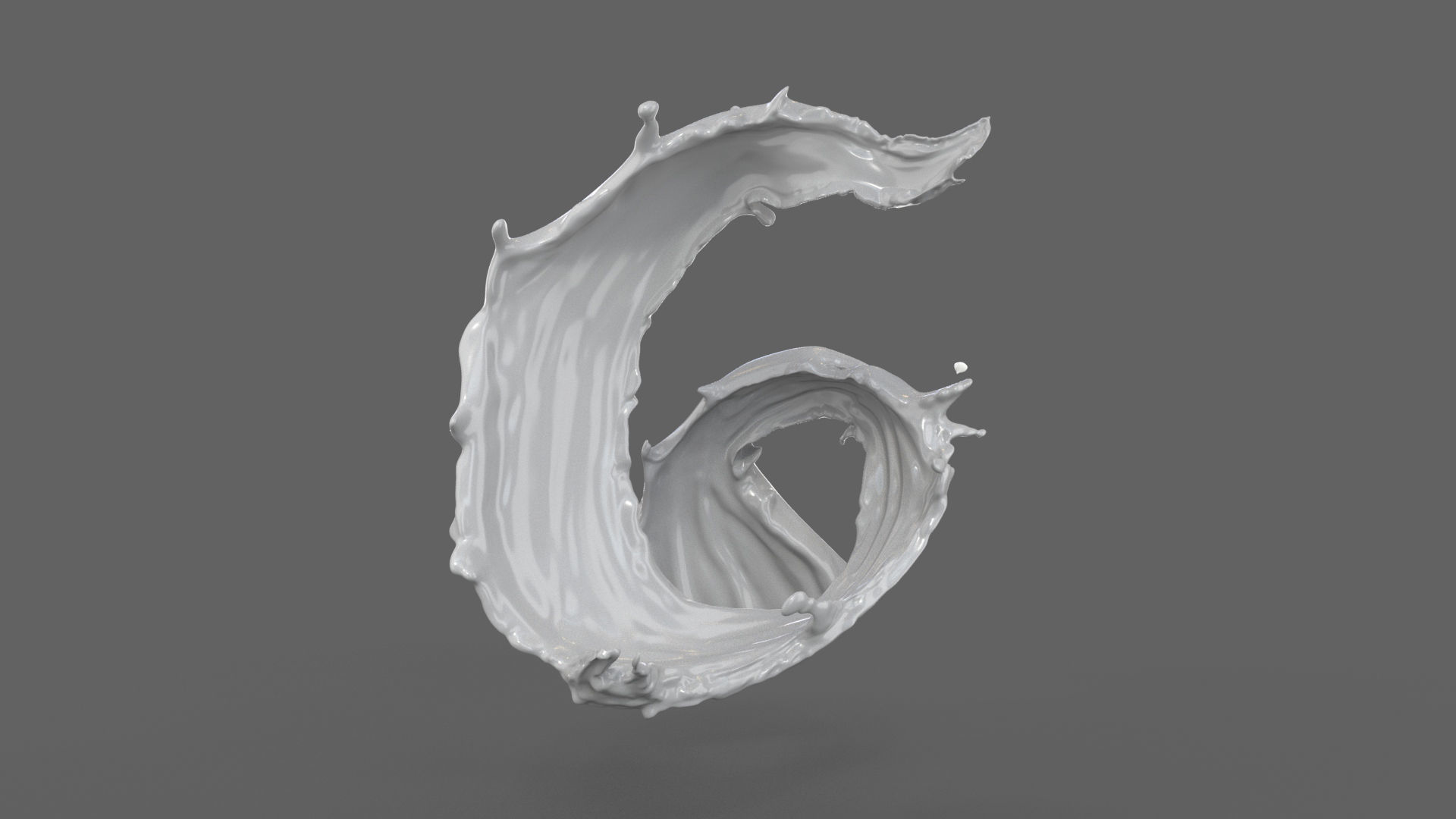 3D Milk Splash 3D model_2