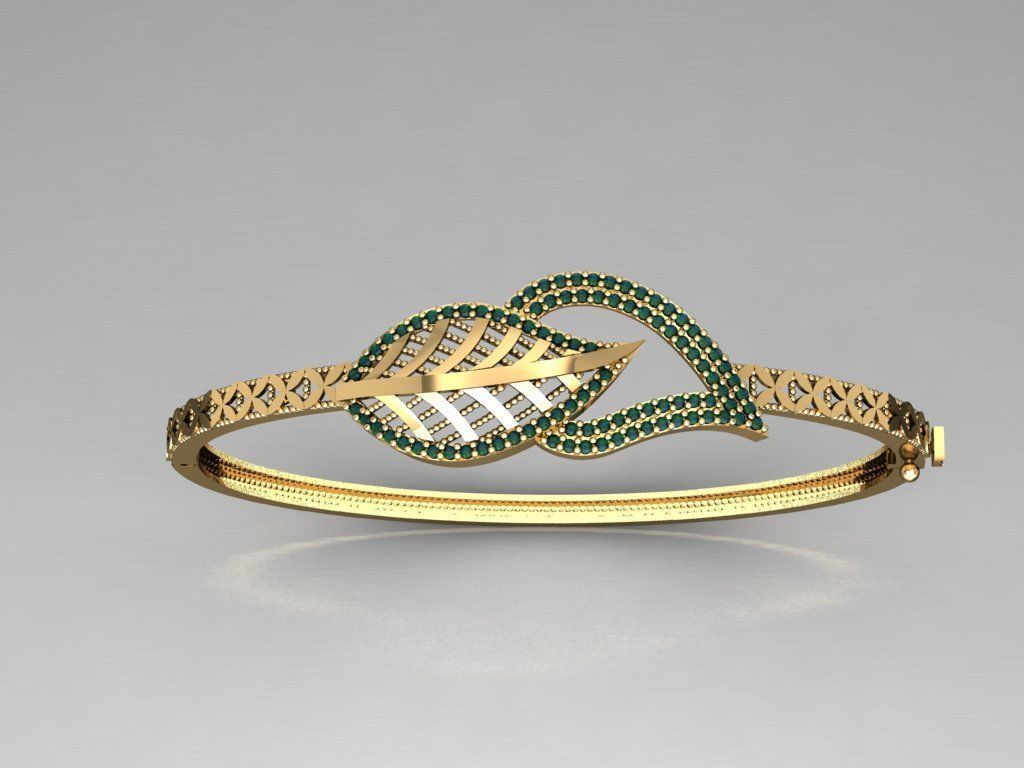 K03- Diamond BRACELET 3D print model_2