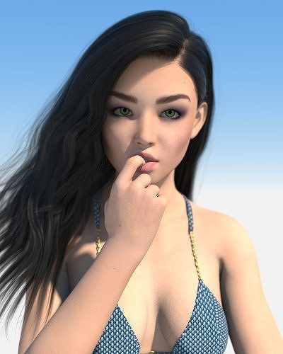 Linta Teen Girl 3D model