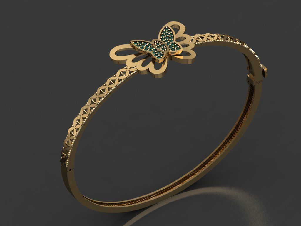 K09- Diamond  BRACELET 3D print model_1