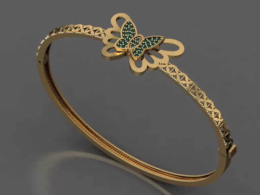 K09- Diamond  BRACELET 3D print model_0