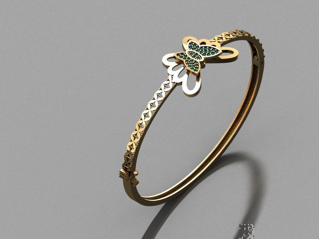 K09- Diamond  BRACELET 3D print model_4