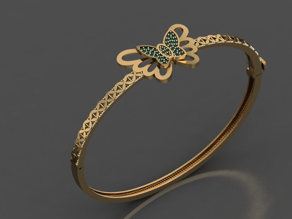 K09- Diamond  BRACELET 3D print model_3