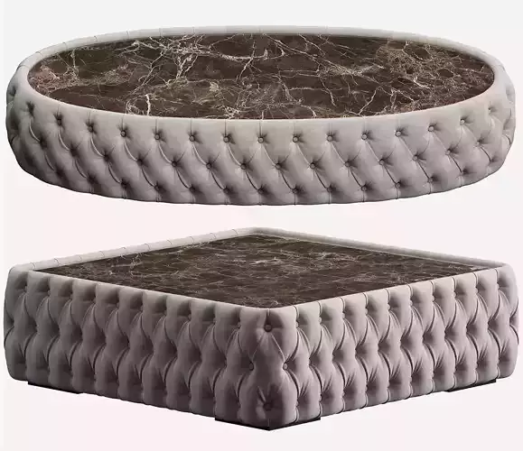 CHELSEA OVAL AND SQUARE COFFEE TABLE DV HOME COLLECTION