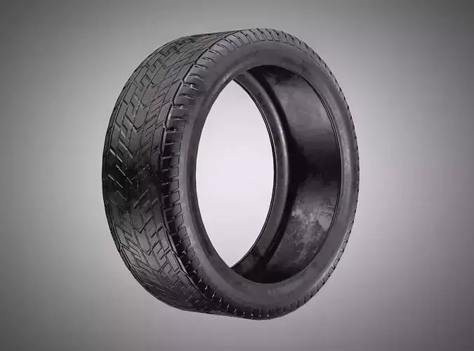 Car Tire AAA PBR Game Ready Asset Low-poly 3D model