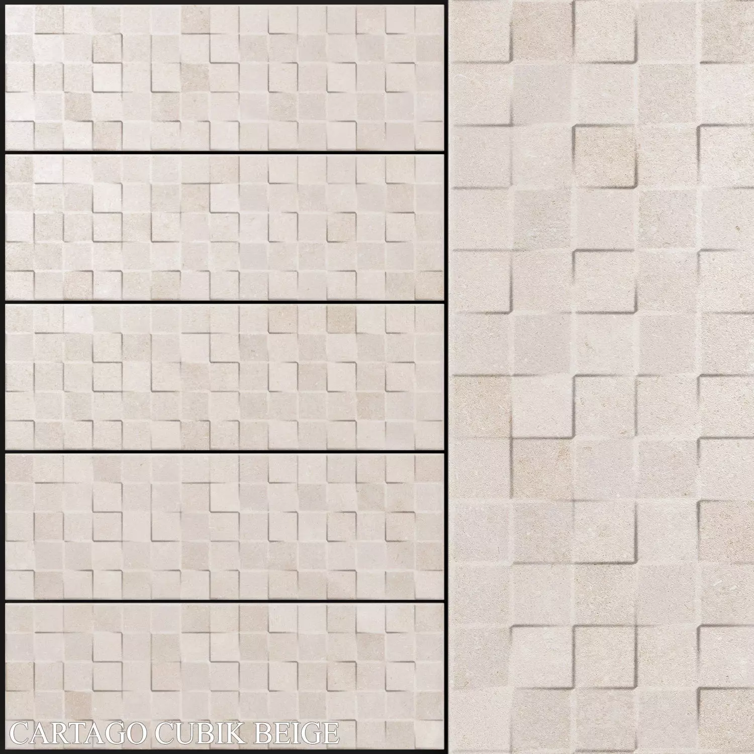 Keros Cartago Cubik Beige 3D model_0