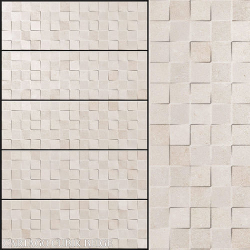 Keros Cartago Cubik Beige 3D model