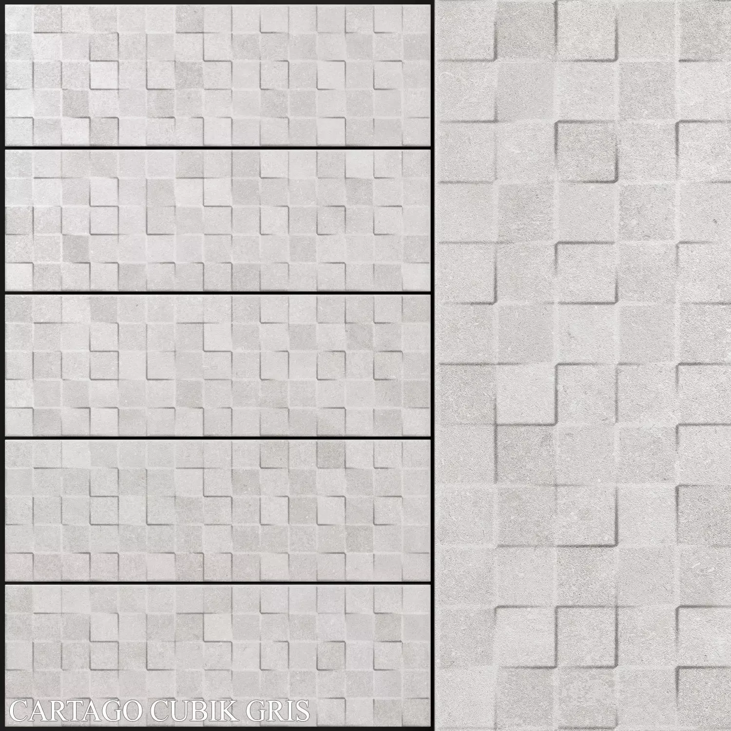 Keros Cartago Cubik Gris 3D model_0