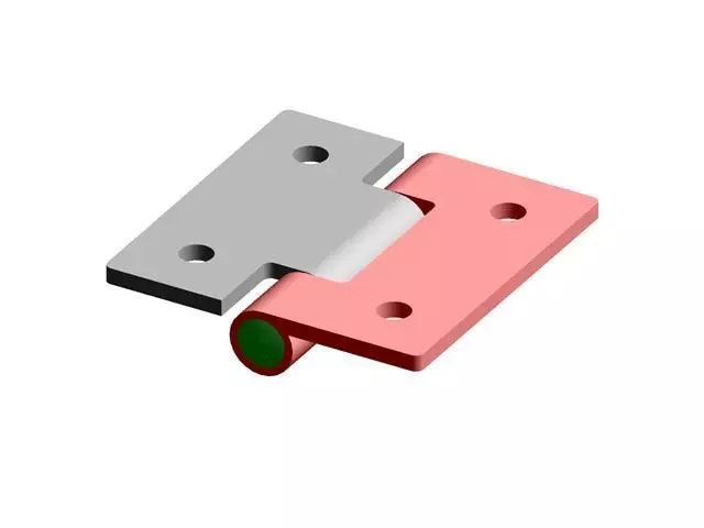 011G - GN 136-ST - Thin hinges - Steel or stainless steel Free 3D print model