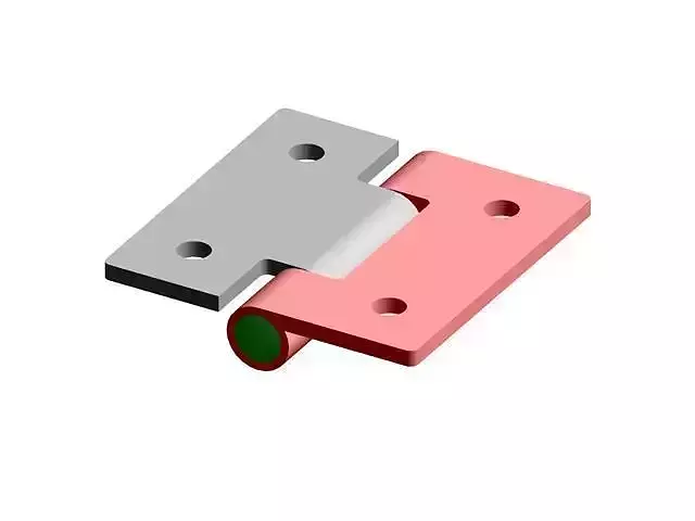011G - GN 136-ST - Thin hinges - Steel or stainless steel