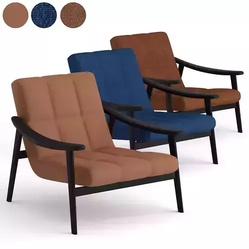 Minotti Fynn lounge chair 3D model