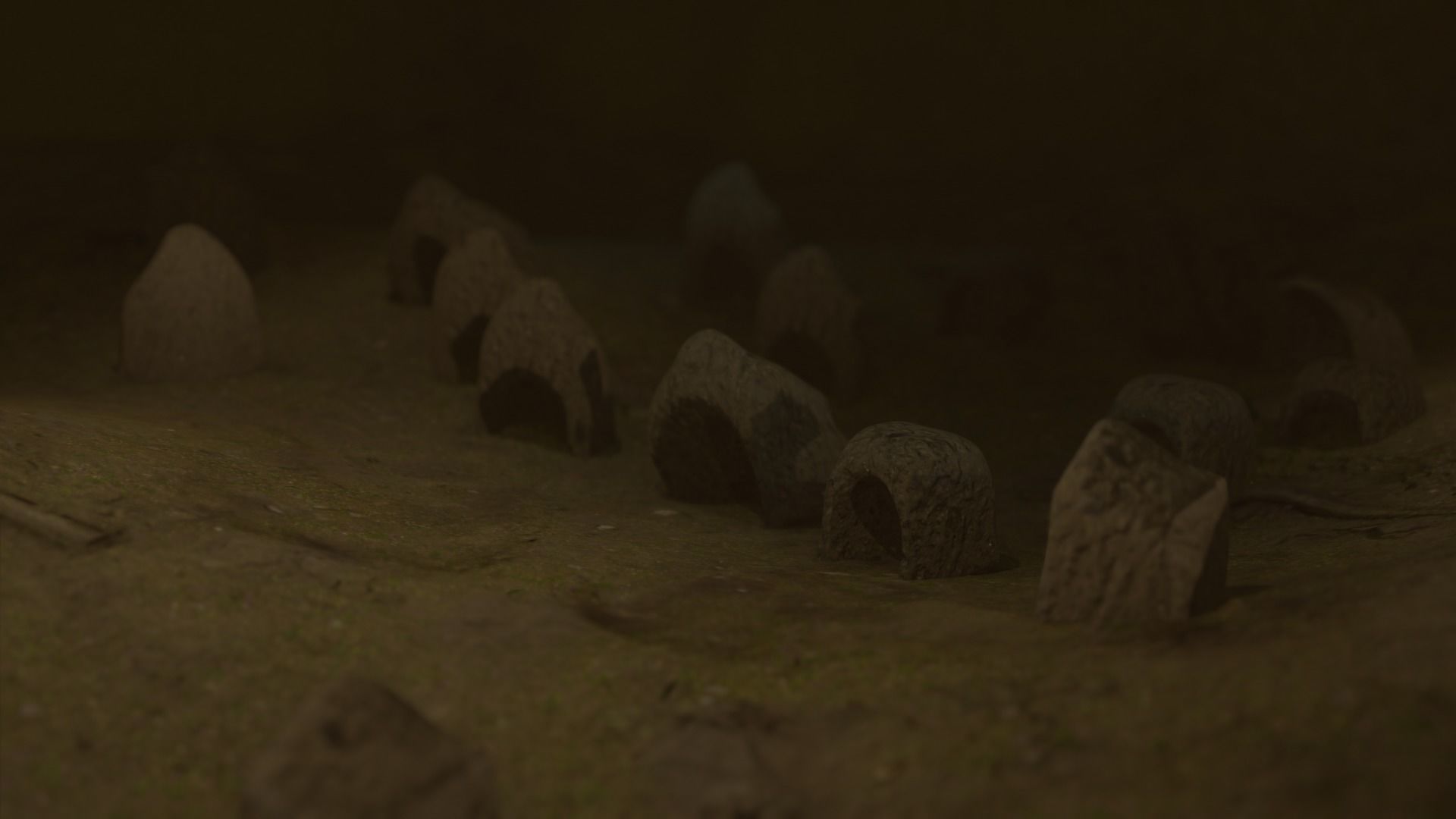 burrow - mud homes - fantasy landscape kit - 4K Low-poly 3D model_14