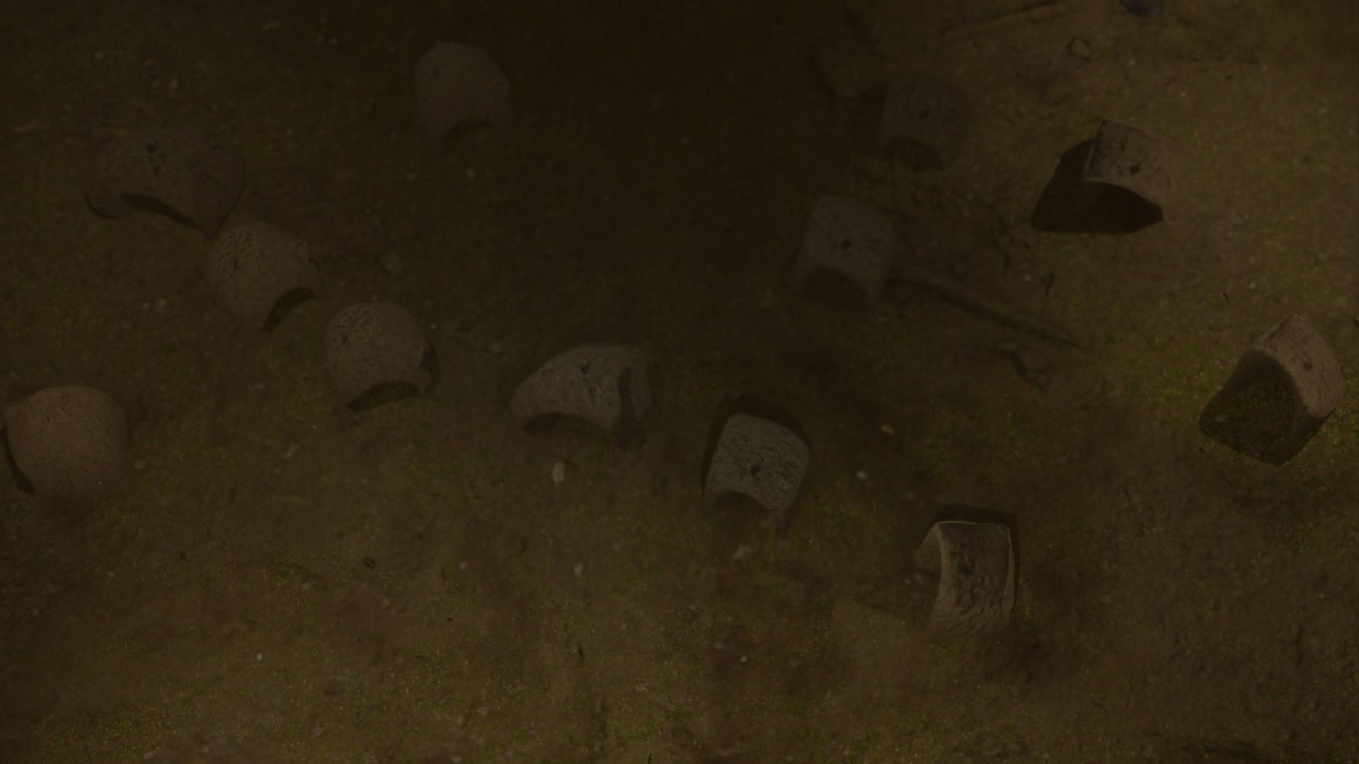 burrow - mud homes - fantasy landscape kit - 4K Low-poly 3D model_33