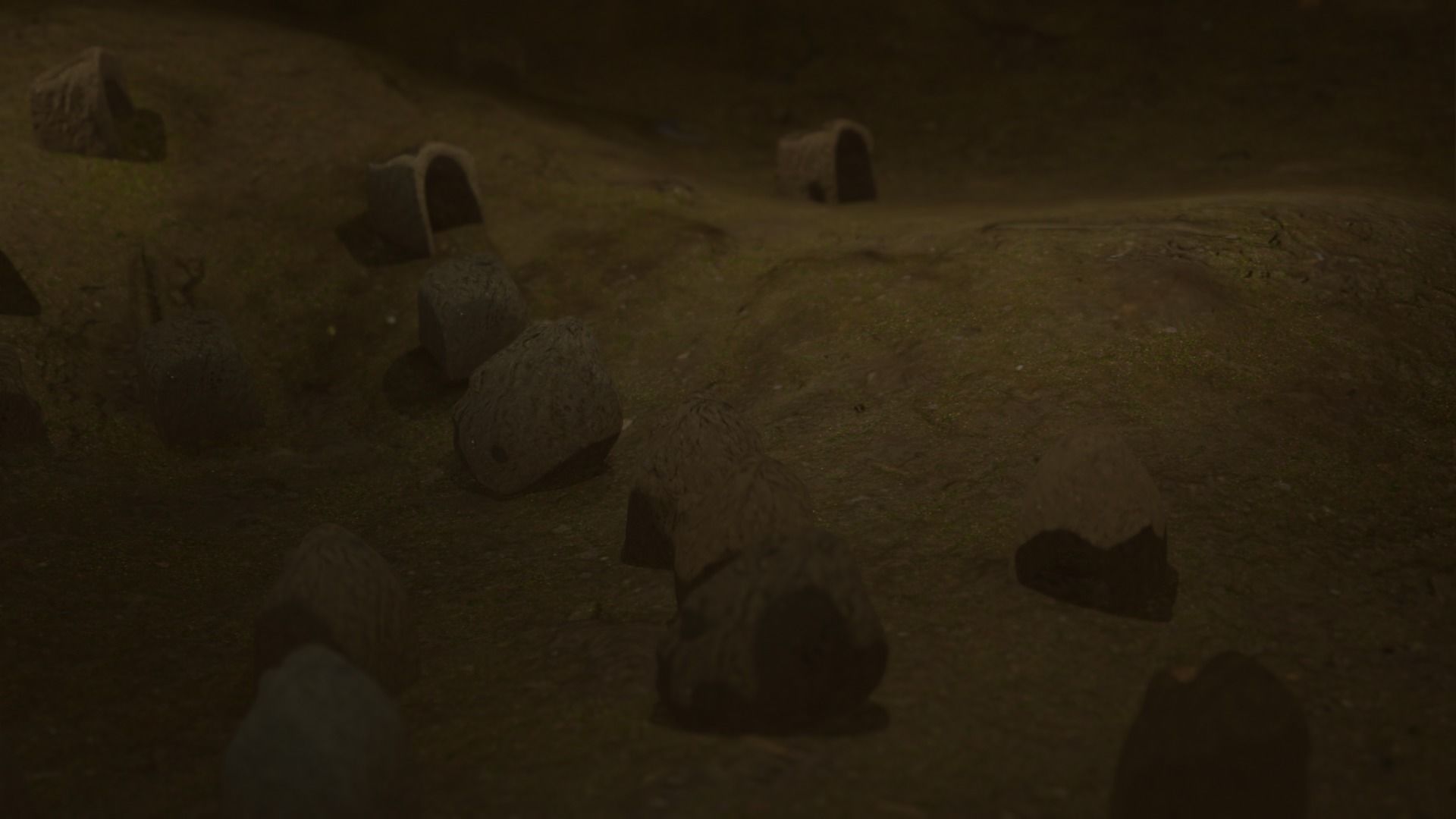 burrow - mud homes - fantasy landscape kit - 4K Low-poly 3D model_17