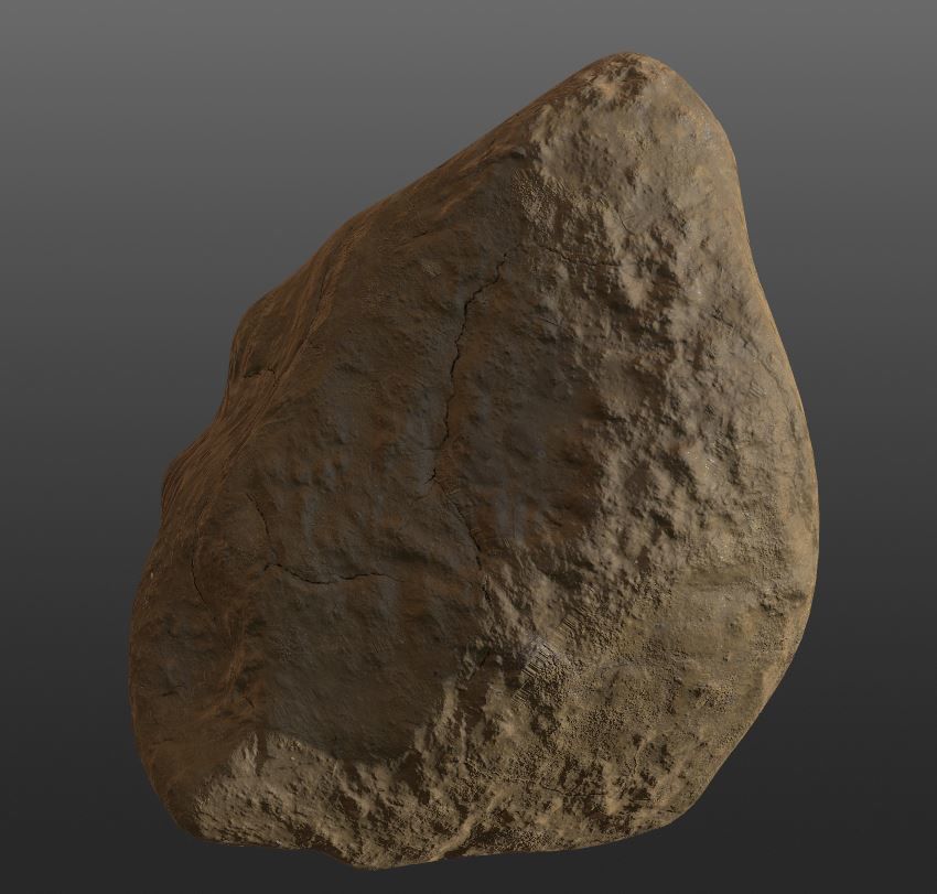 burrow - mud homes - fantasy landscape kit - 4K Low-poly 3D model_11