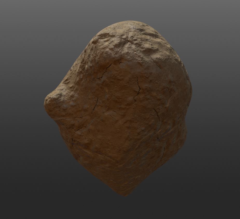 burrow - mud homes - fantasy landscape kit - 4K Low-poly 3D model_2