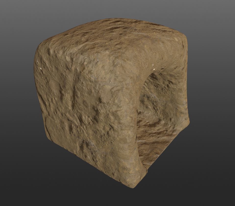 burrow - mud homes - fantasy landscape kit - 4K Low-poly 3D model_23